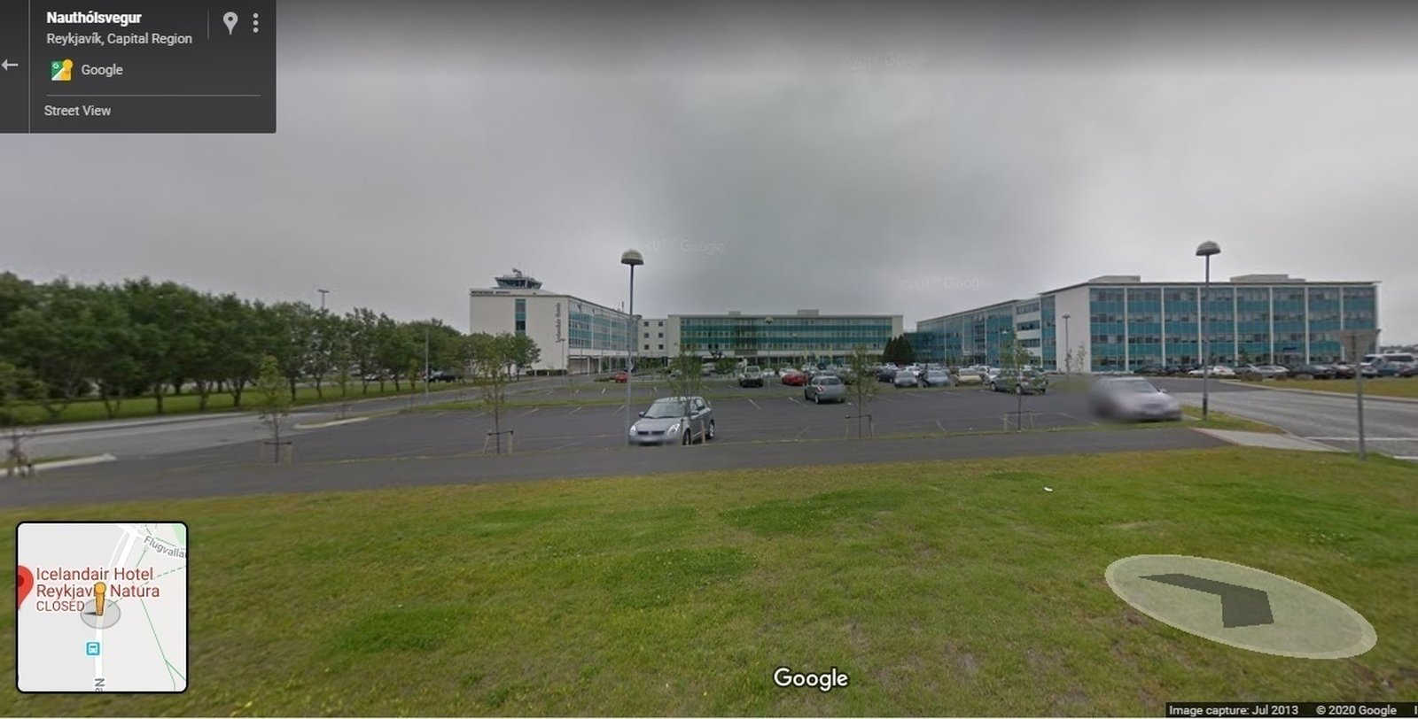 Facing the since renamed hotel as it looked in 2013