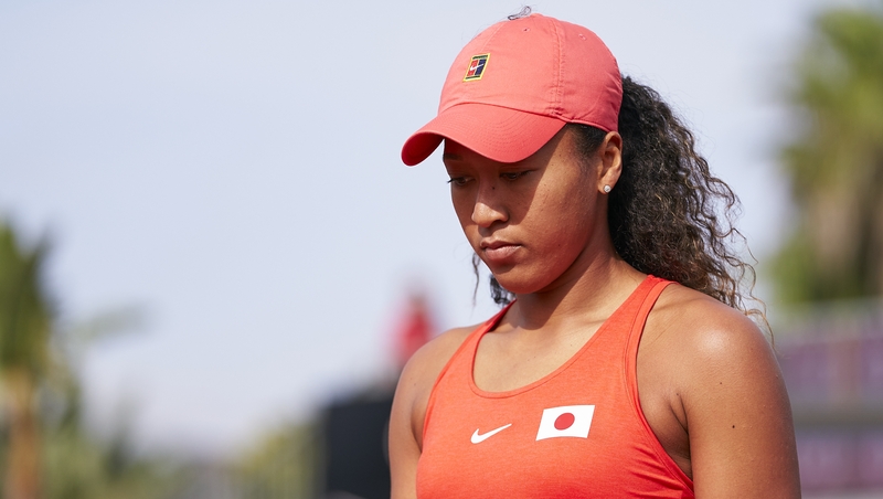 Naomi Osaka representing Japan in a 2020 Fed Cup qualifier in February