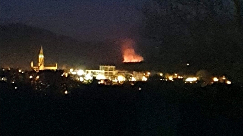 The fire's progress was stalled by the shoreline of Muckross Lake (Pic: Fiona Cronin)