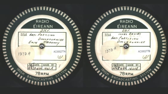 Acetate Collection - 'Anti Partition Rally Dun Laoghaire' Eoin O'Mahony and Ithel Davies 9 April, 1…