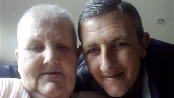 Ciaran O'Rourke alongside his mother Ann