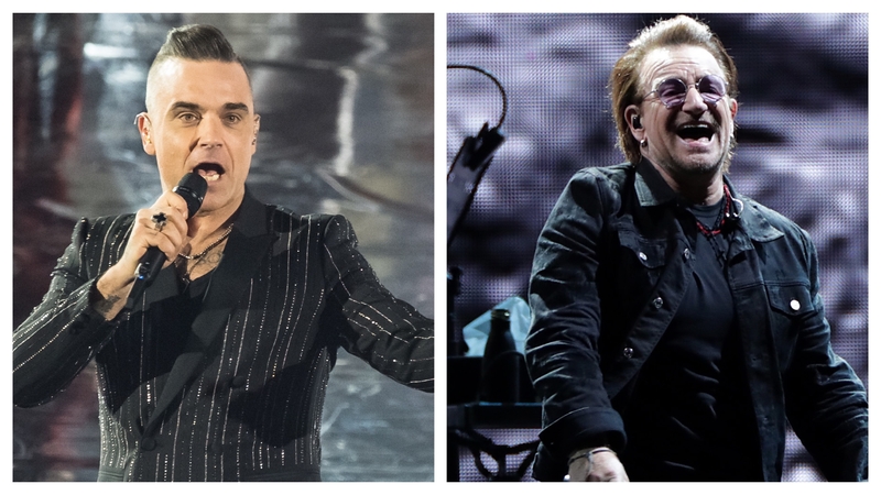 Let me entertain you? Robbie Williams recalls that time he serenaded Bono