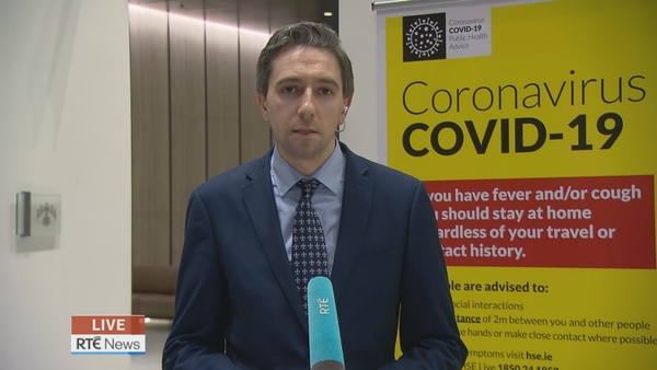 Simon Harris said he hopes there will be some good news in the area if childcare for healthcare workers soon