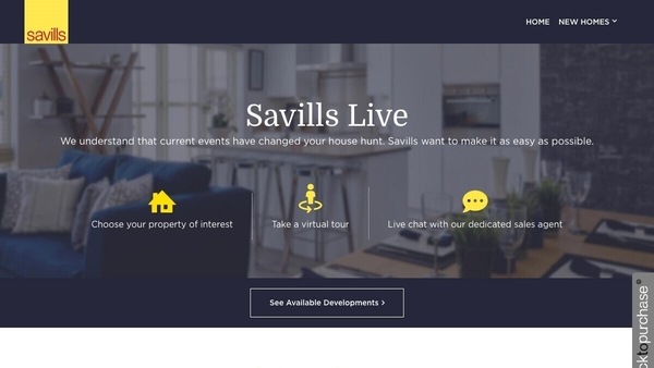The new website offers prospective new home buyers to both view and purchase property online