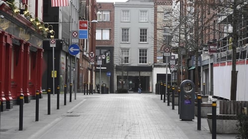 Normally bustling streets are experiencing little in the way of footfall