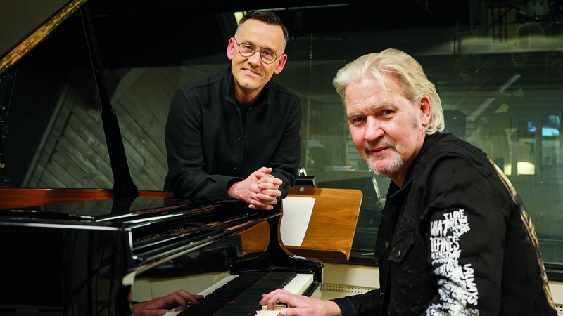 Brendan Courtney and Johnny Logan