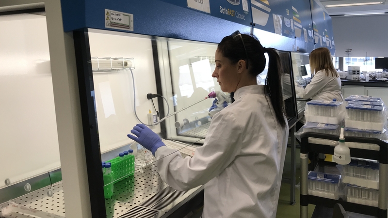 Scientists at a laboratory in IT Sligo working on the critical elements for the tests