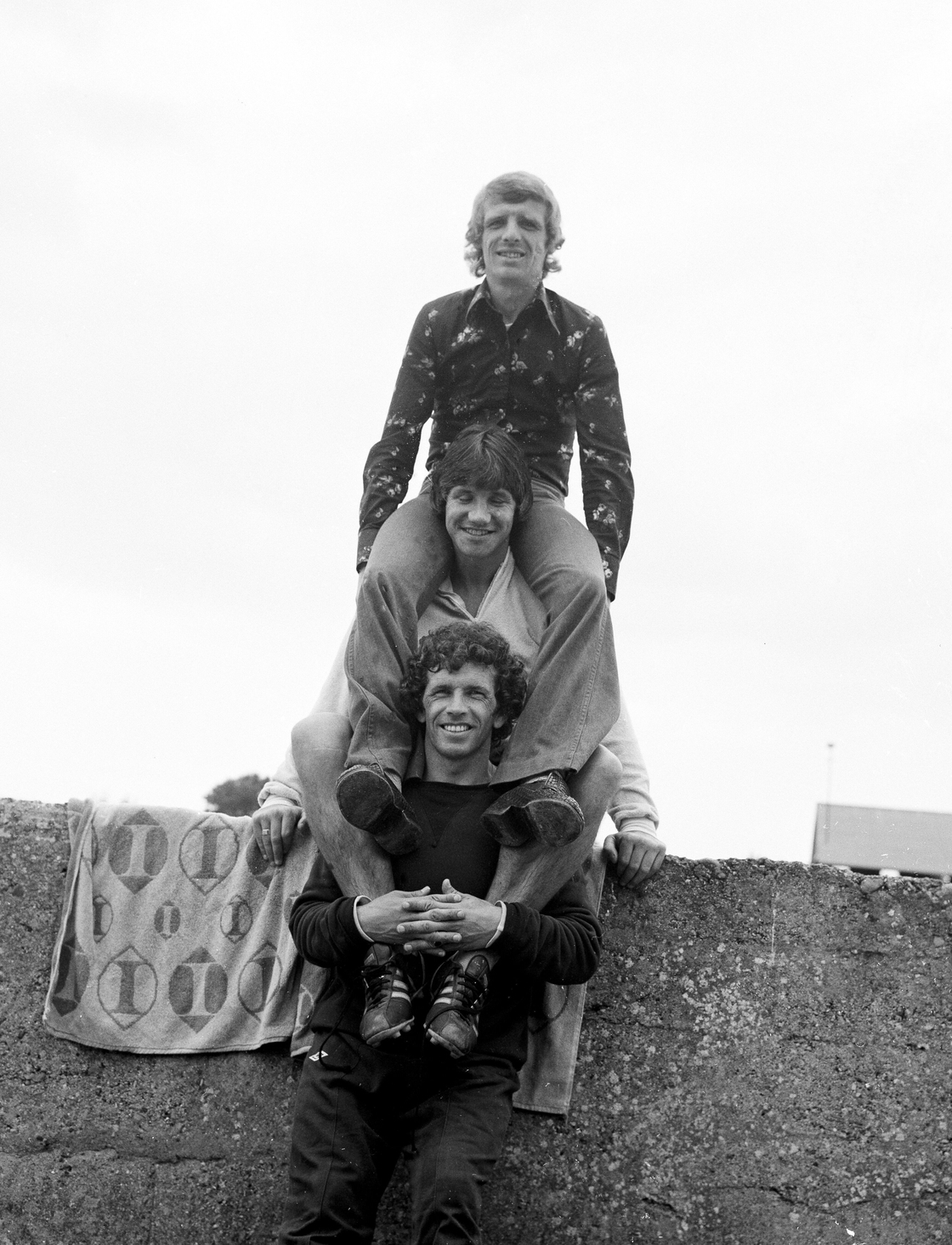 John Giles with Ray Treacy, and Eamon Dunphy