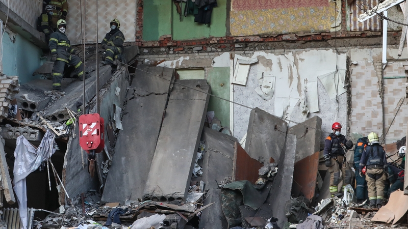 Emergency services conduct a search and rescue operation at a five-storey apartment block