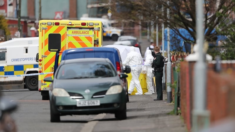 Robbie Lawlor was shot dead at close range outside a house at Etna Street in the Ardoyne