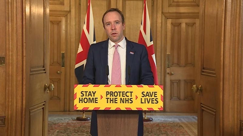 British health secretary Matt Hancock