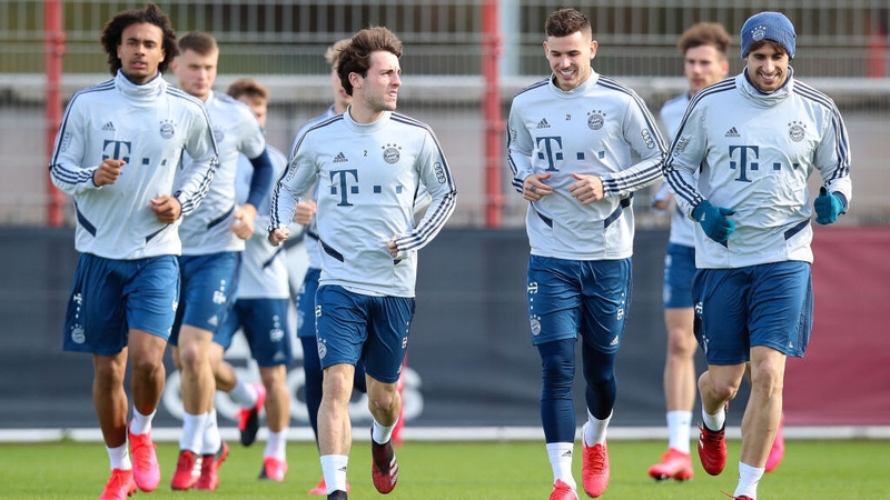 Players are training in Germany