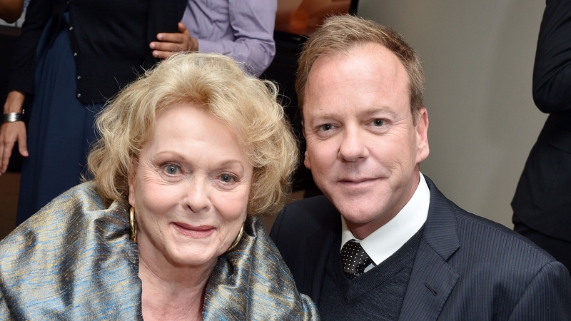 Kiefer Sutherland with his mother Shirley Douglas