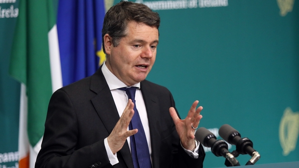 Finance Minister Paschal Donohoe said the Irish economic landscape 'has been turned on its head in recent weeks'