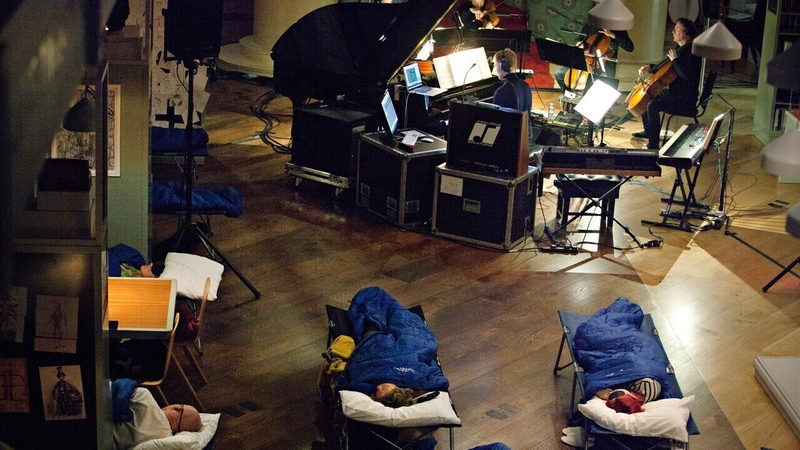 Sleep - and the perfect position in which to hear it, the horizontal (pics Mike Terry)