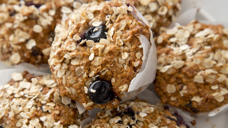 Blueberry Oat Muffins