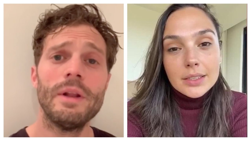 Jamie Dornan and Gal Gadot both took part in the Imagine cover