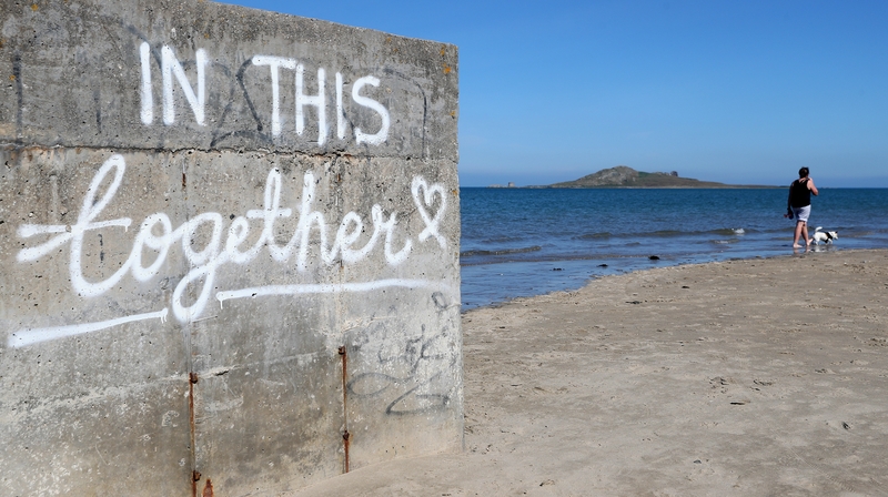 In the first phase, outdoor meetings between people from different households will be allowed (pic:RollingNews.ie)