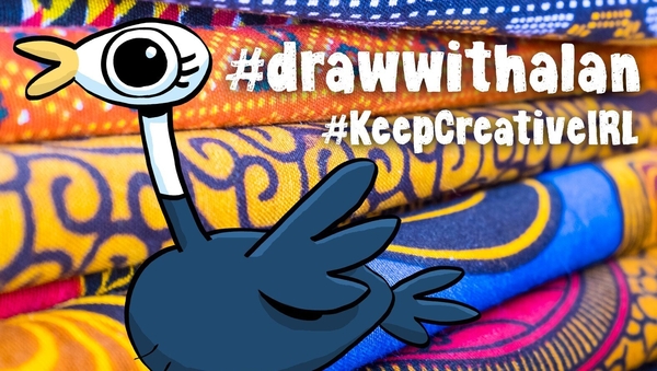 Draw With Alan - how to draw an ostrich!