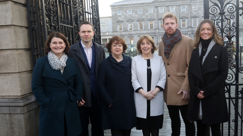Social Democrats TDs (L-R) Jennifer Whitmore, Cian O'Callaghan, Catherine Murphy Róisín Shortall, Gary Gannon and Holly Cairns (Pic: RollingNews.ie)