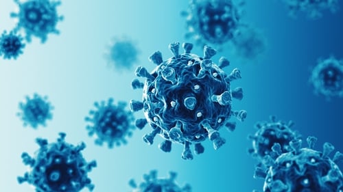 The Dáil heard that the number of people admitted to hospital with Covid-19 infections has fallen by 60%