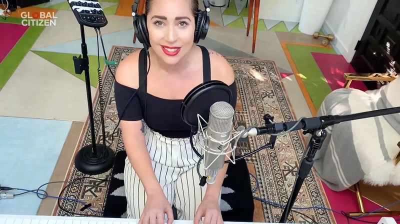 Lady Gaga performs during last week's One World: Together at Home concerts