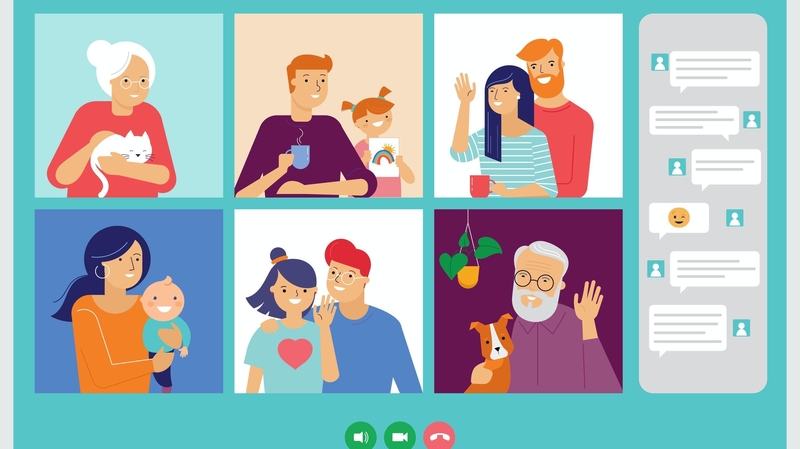 It was only a matter of time before things got competitive on family calls!