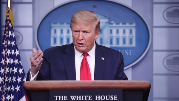 Donald Trump said he is seeking to shield the job market for US citizens