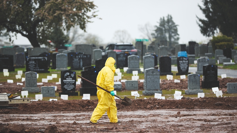 Confirmed US deaths just before 2200 GMT stood at 100,047, with 1.69 million infections