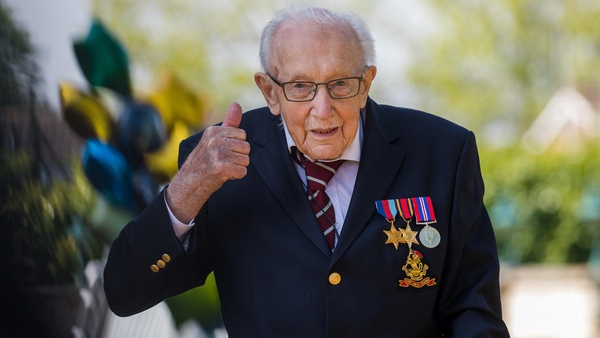 Capt Tom Moore raised millions for the NHS