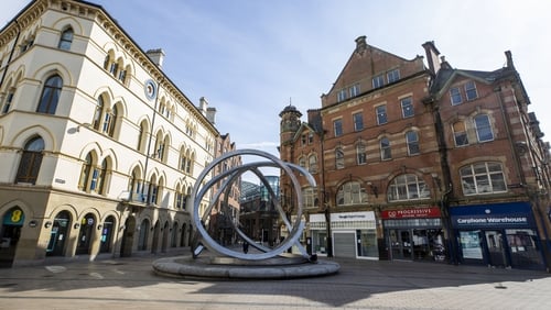 Shops and businesses closed in Belfast's Cornmarket area