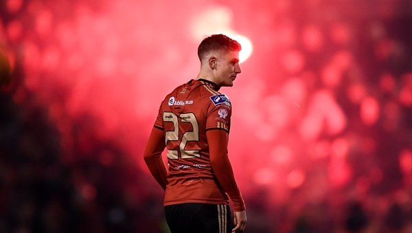 Paddy Kirk in the colours of Bohemians