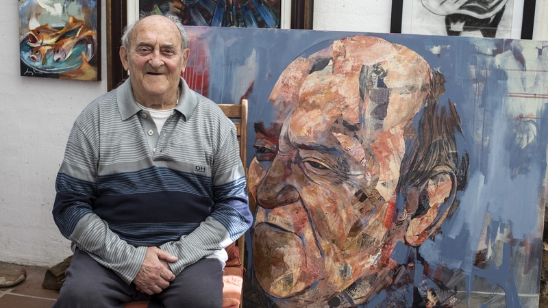 Denis Goldberg poses for portraits in his home at Hout Bay, South Africa, in 2018