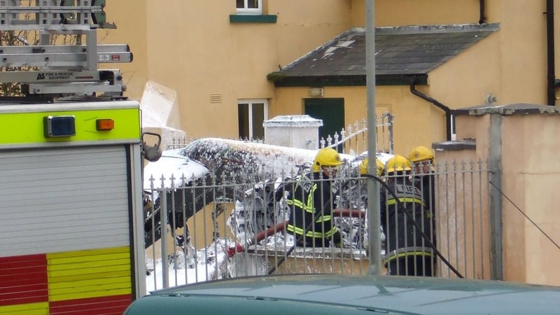 The helicopter crash landed in a hotel car park in Bettystown