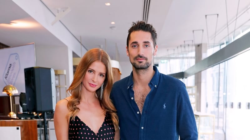 The proud parents Millie Mackintosh and Hugo Taylor