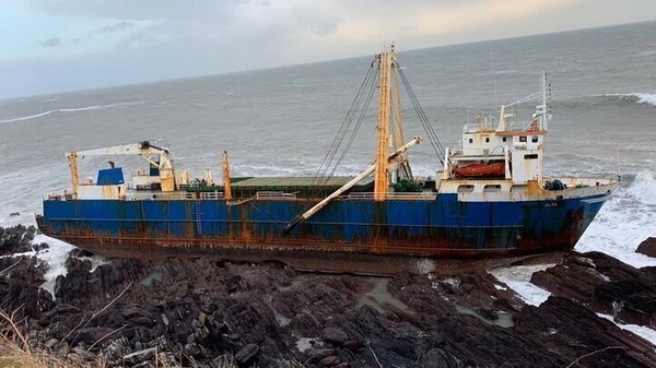 The 80-metre vessel ship was abandoned by its crew more than a year ago in the Atlantic Ocean