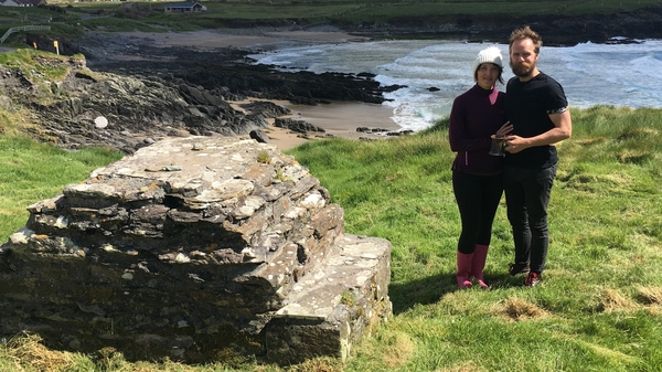 Jenny and Carl O'Connell, who live beside St Fíonnán's Well
