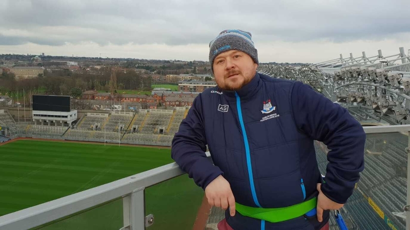 Dublin minor football backroom staff member Krzysztof Jendrulok at Croke Park