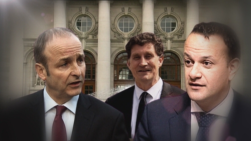 The meeting took place between the leaders of Fianna Fáil, the Green Party and Fine Gael