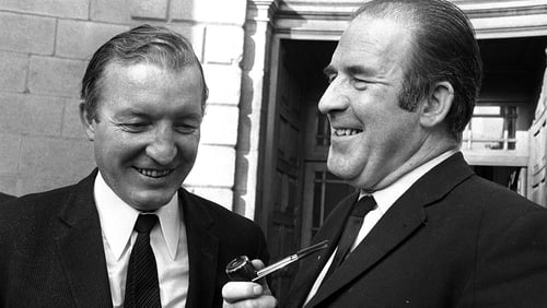Two of the main figures in the 1970 Arms Crisis: Charles Haughey and Neil Blaney