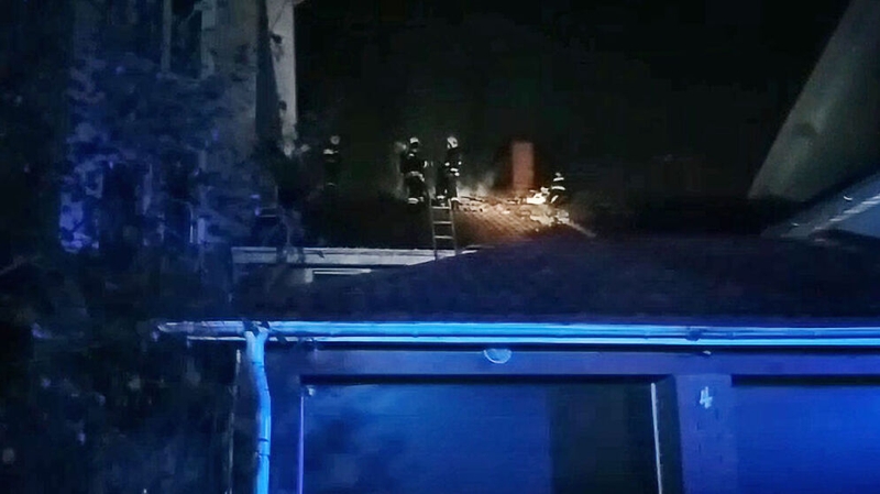 Fire crews arrive 12 minutes after a fire alarm at the home in Krasnogorsk