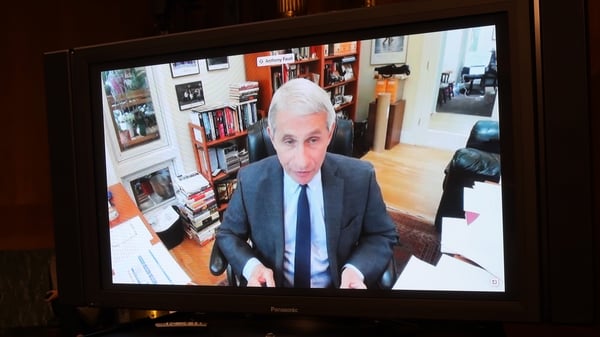 Dr Fauci said the virus epidemic is not yet under control in areas of the US