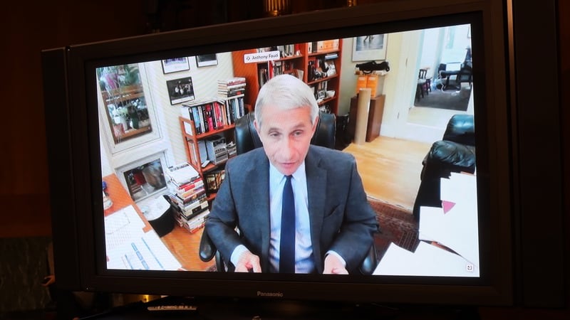 Dr Fauci said the virus epidemic is not yet under control in areas of the US