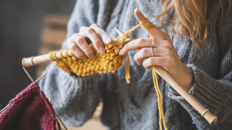 Knit away your nerves. Photo: Getty