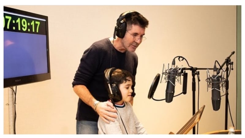 Simon Cowell with his son Eric