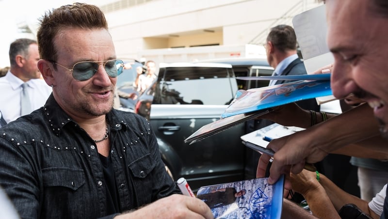 Bono - Donating lyrics to One Love Covid-19 Relief Auction