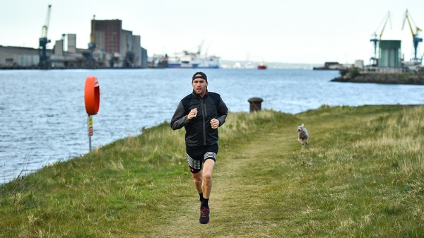 Stephen Scullion on a training run in Belfast during the Covid-19 pandemic