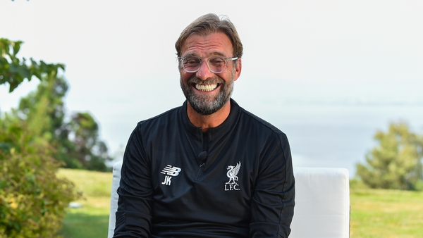 Liverpool's manager could not resist a joke at the former Manchester United captain's expense