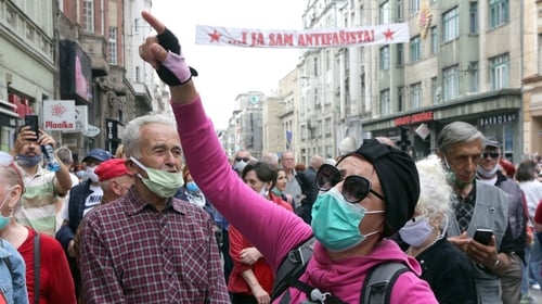 Croatian groups gather each year for the commemorations, co-organised by the Catholic Church in Bosnia and Croatia