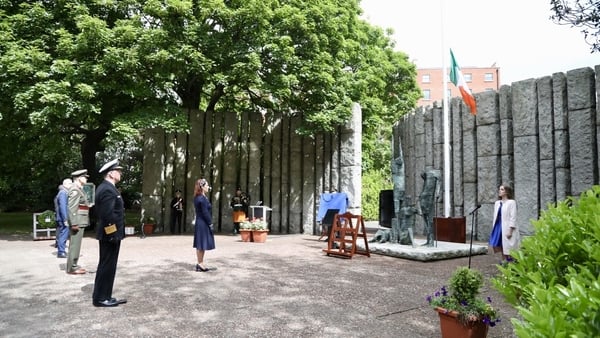 The event was not open to the public due to Covid-19 restrictions (Pic: Defence Forces)